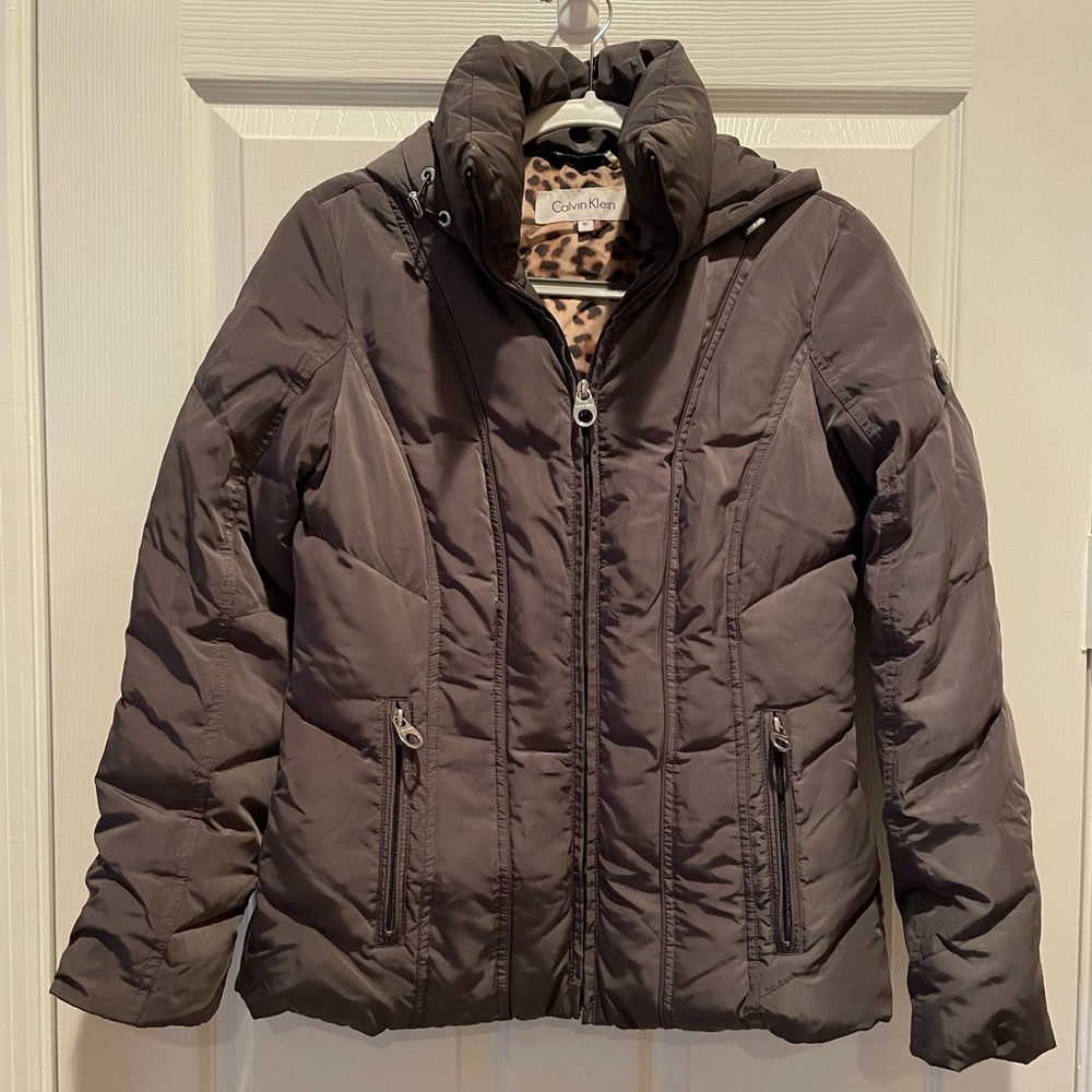 Women’s Calvin Klein XS Short Gray Puffer Jacket